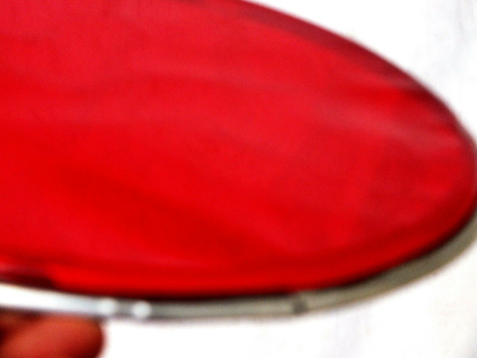 9.5 " Red Color Plastic Skin For 24 Cm Drum