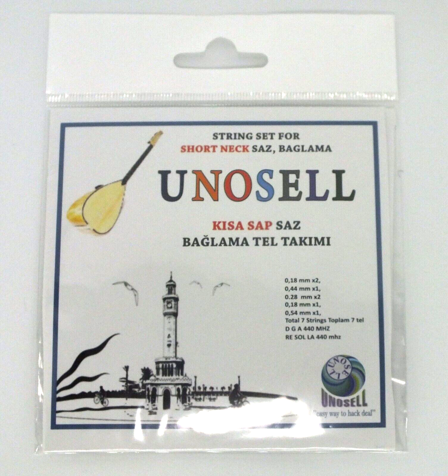 1 Set Of String Set For Short Neck Saz 0.18 mm