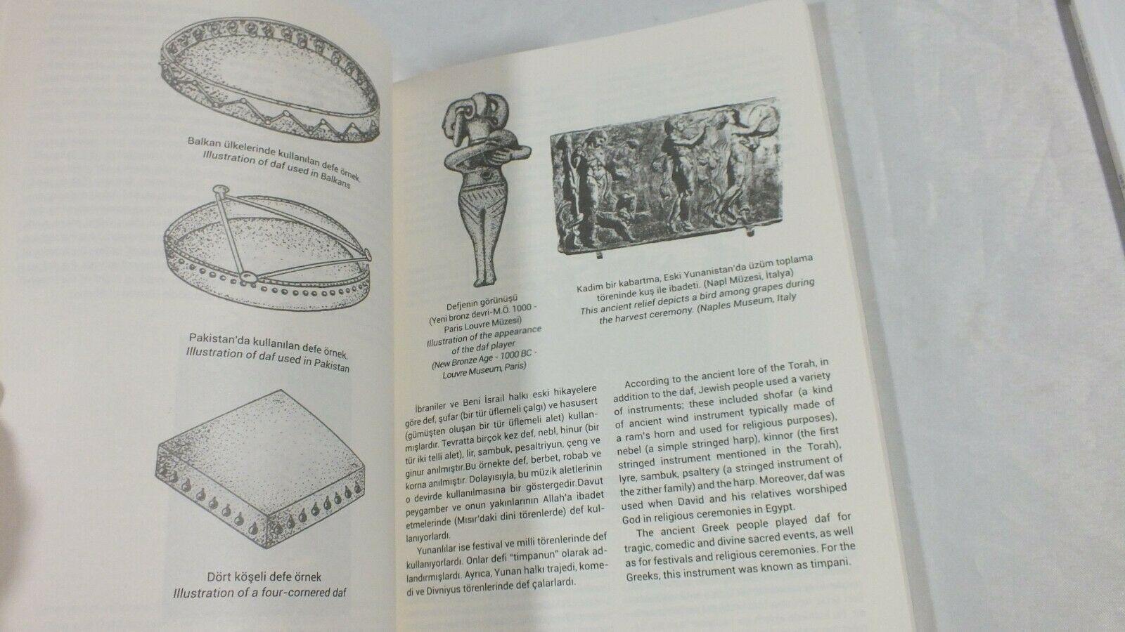 Daf Def  Metodu Method For Daf In Turkish - English  2 Books - Unosell Muzik Enstrumanlari