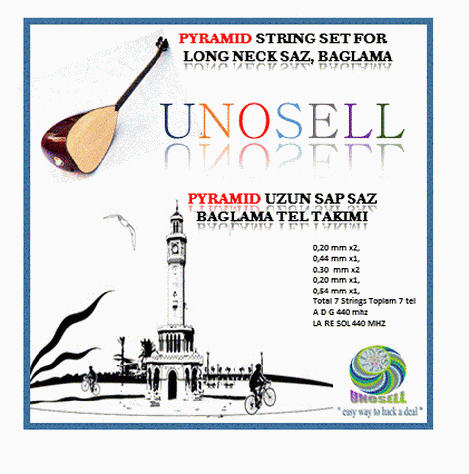 Pyramid String Set For Long Neck Saz