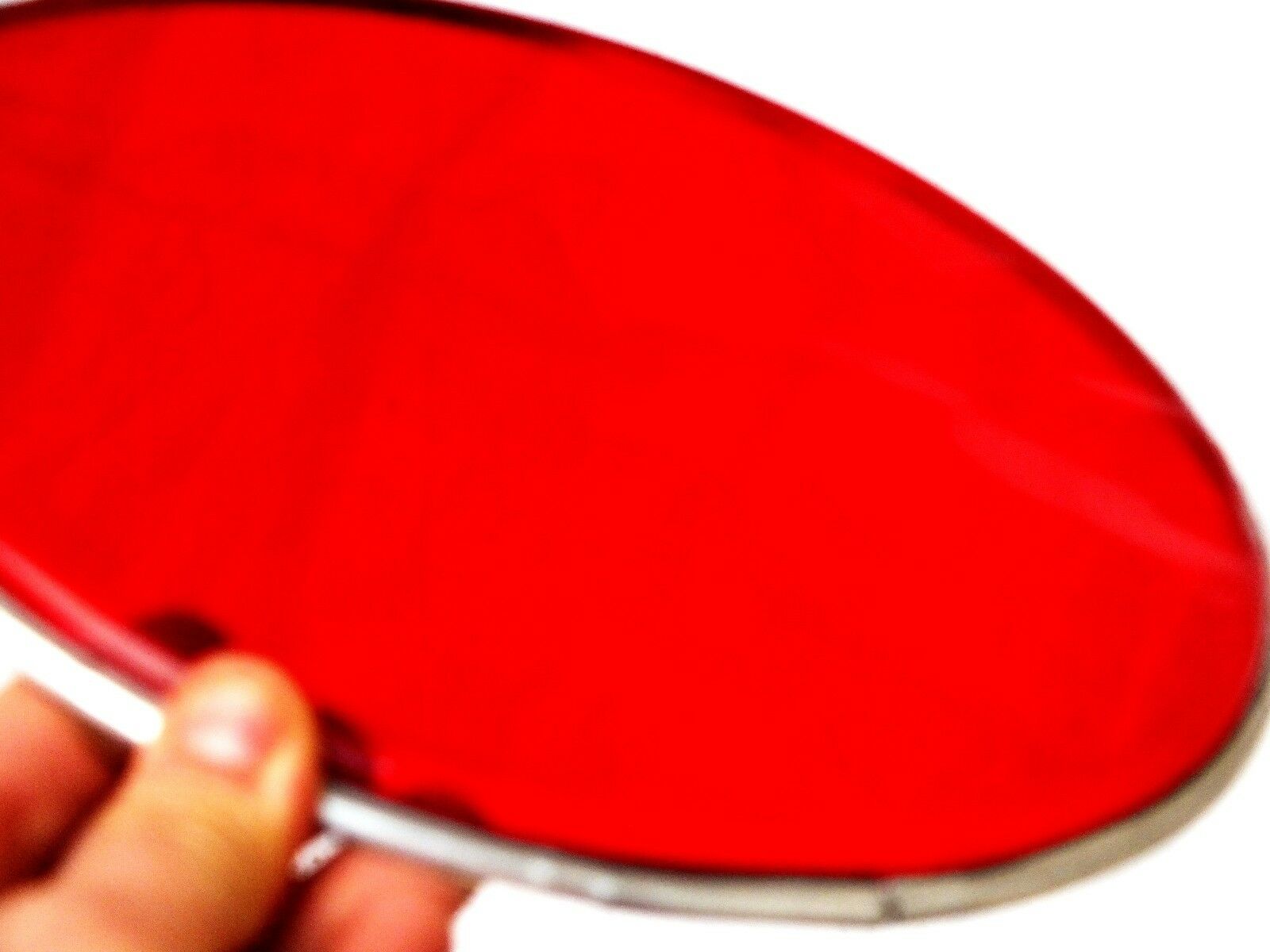9.5 " Red Color Plastic Skin For 24 Cm Drum