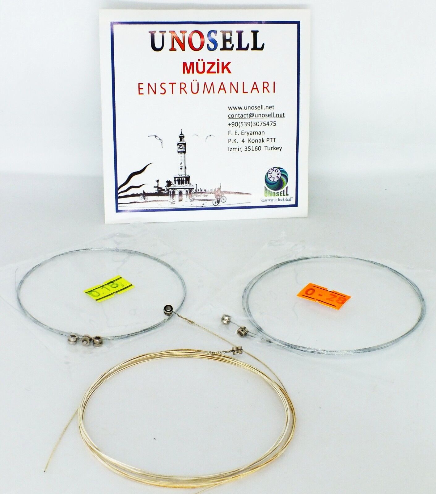 Pyramid String Set With Knob For Turkish String Instrument Short Neck Saz