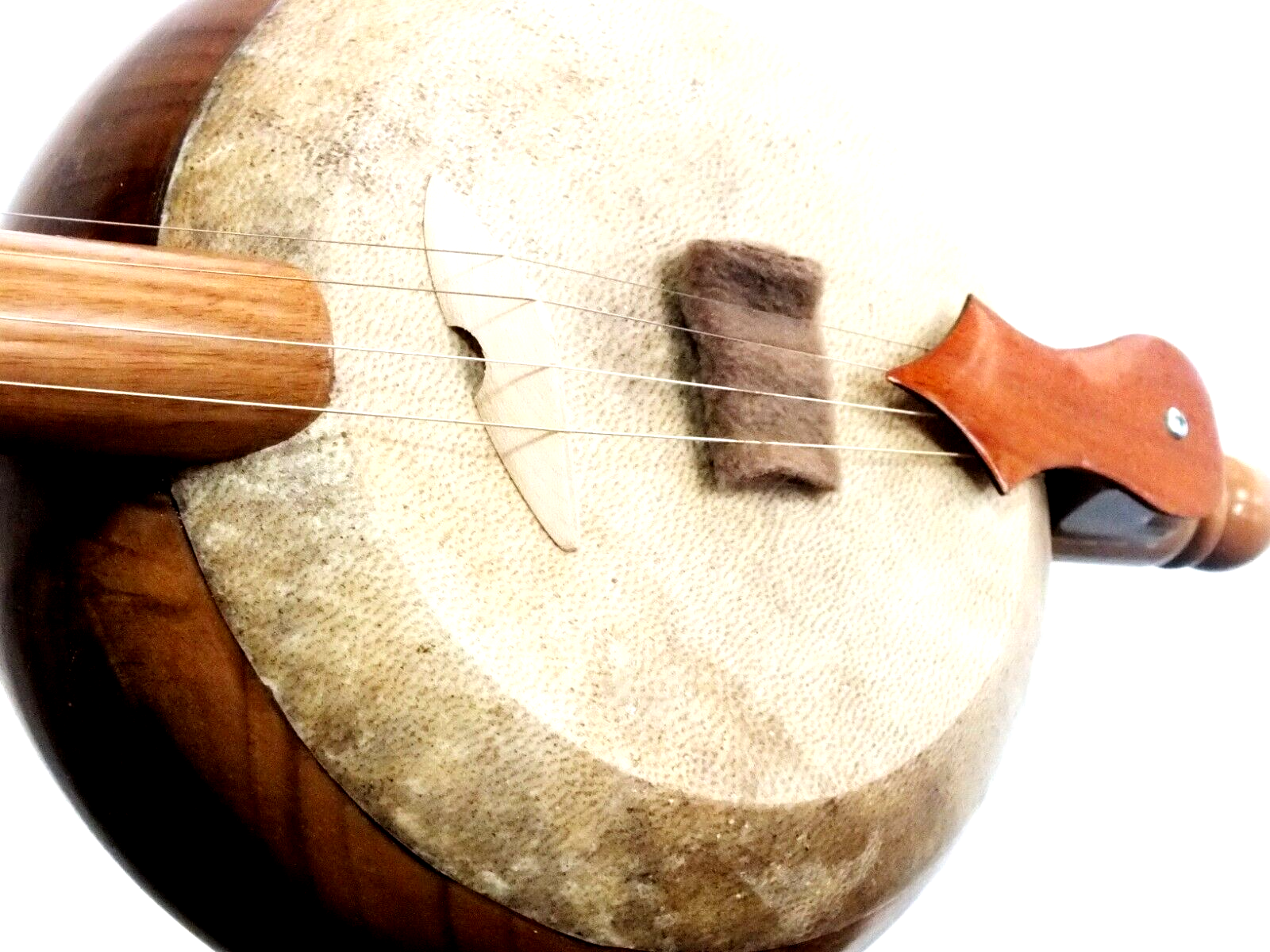 Quality Carved Walnut Wooden Kemane Kamanche Kemence W/ Bag AW1