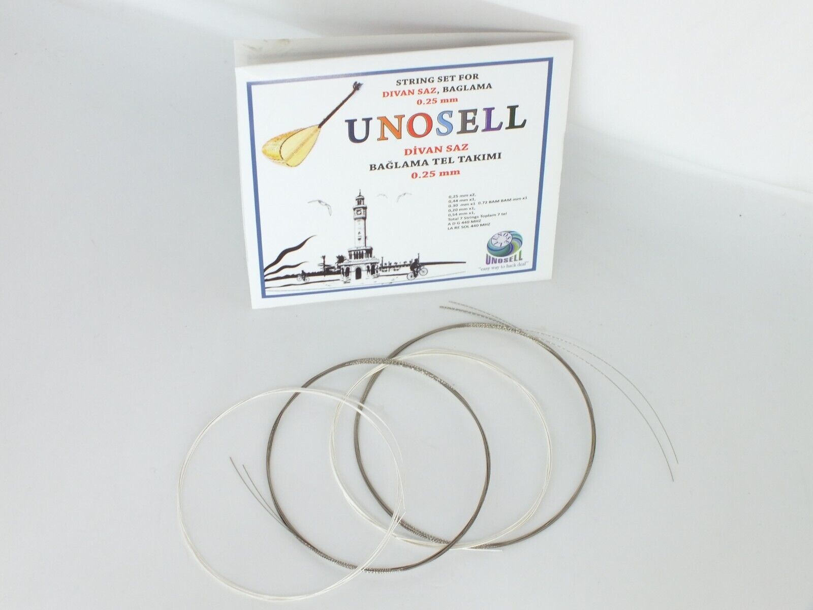 String Set For Turkish String Instrument Divan Saz 0.25 mm