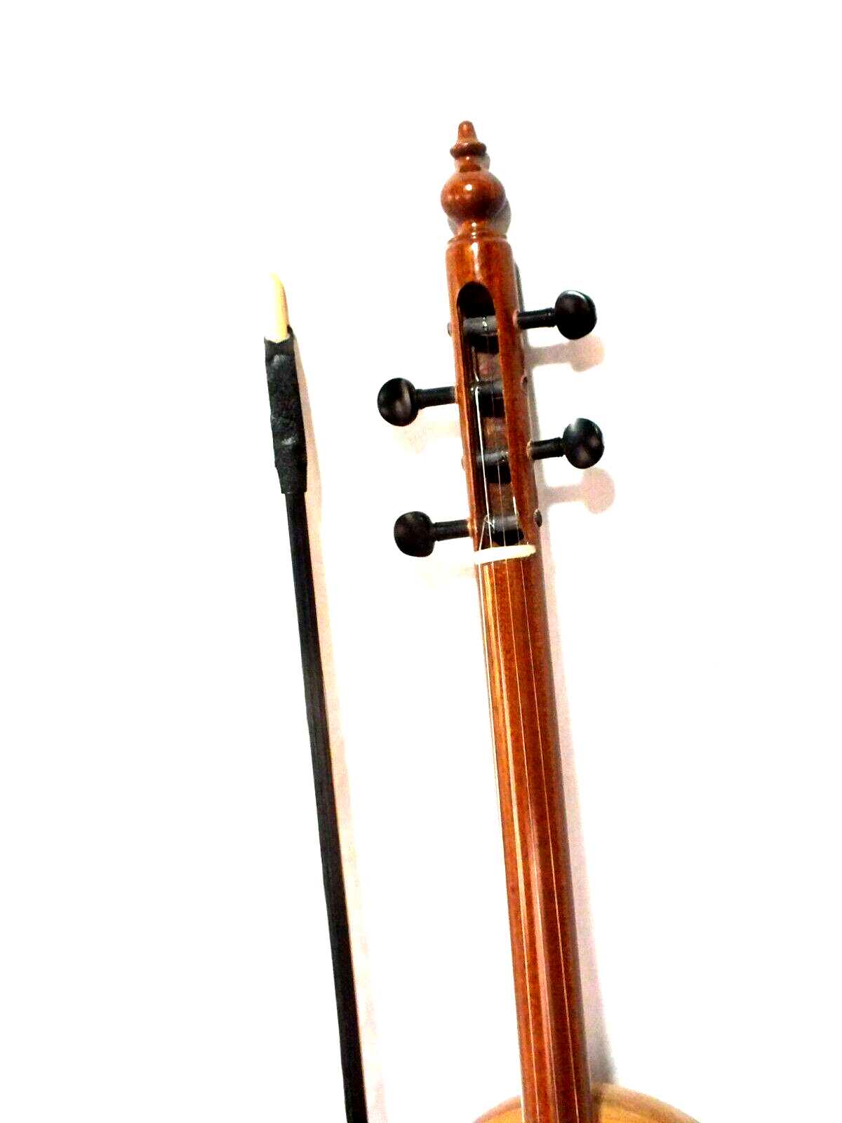 Quality Carved Walnut Wooden Kemane Kamanche Kemence W/ Bag