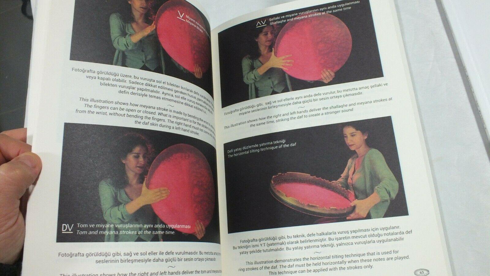 Daf Def  Metodu Method For Daf In Turkish - English  2 Books - Unosell Muzik Enstrumanlari