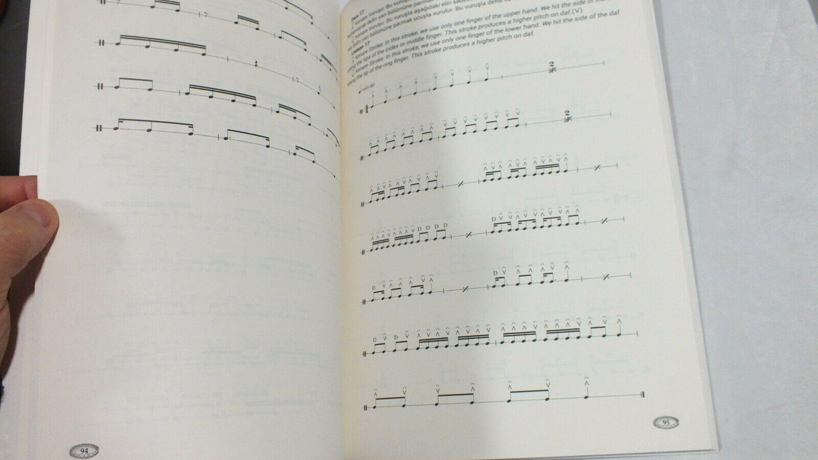 Daf Def  Metodu Method For Daf In Turkish - English  2 Books - Unosell Muzik Enstrumanlari