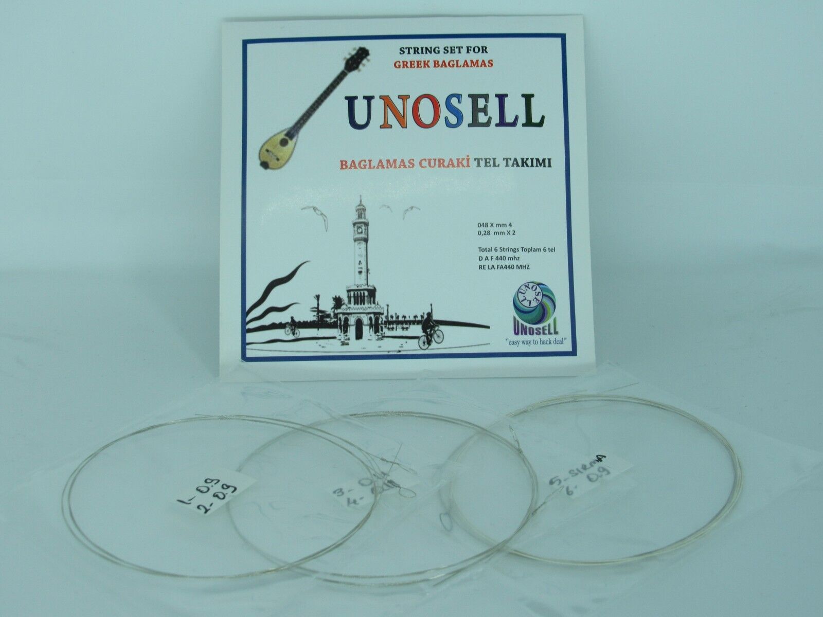 String Set For Greek Musical Instrument Small Curaki Baglamas