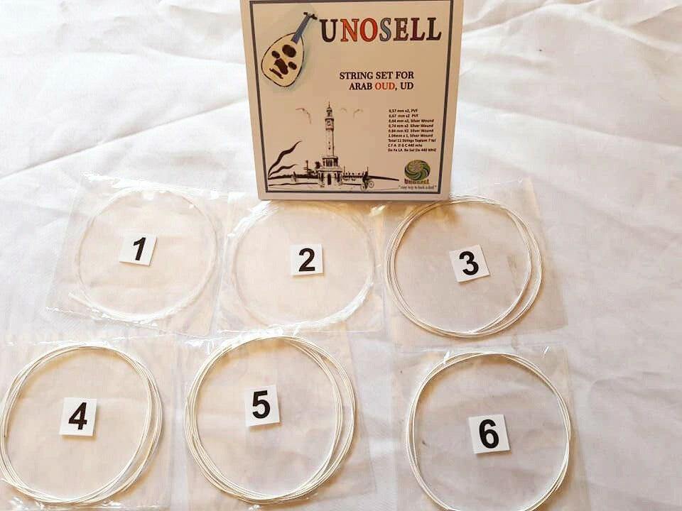 Premium Carbon Pvf Strings Set For Arab Oud - Unosell Muzik Enstrumanlari